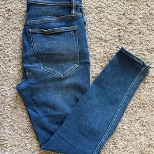 Madewell Women's Skinny Jeans - Dark Blue